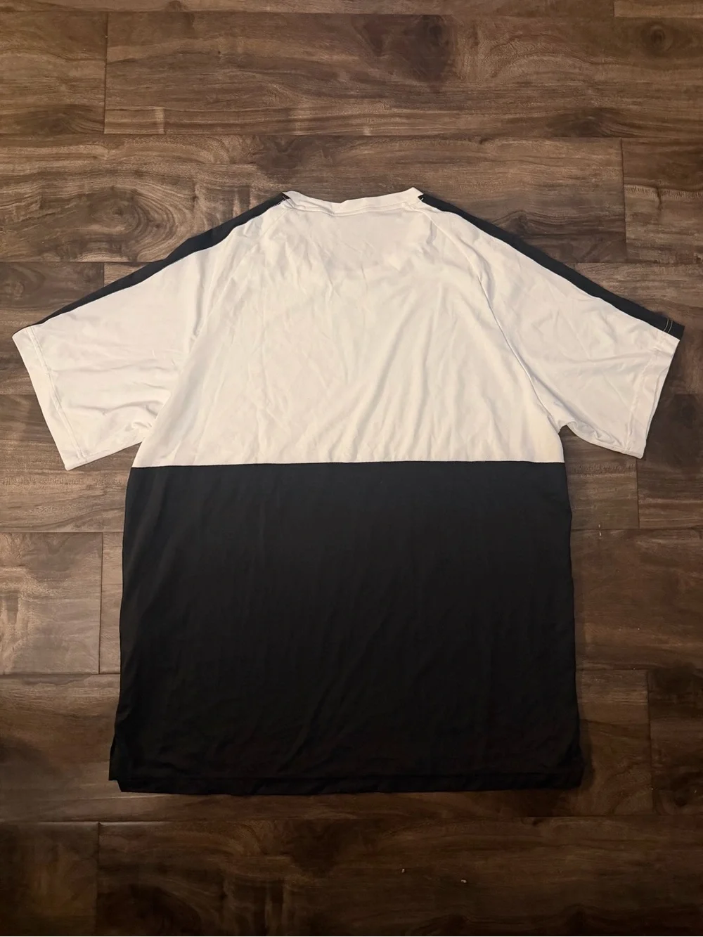Nike Men’s White and Black Colorblock Athletic Polo
